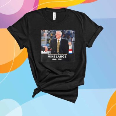Mike Lange 1948 2025 Legendary Penguins Broadcaster T-Shirt