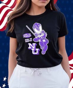 Northwestern Wildcats baseball hail to purple hail to white Shirt