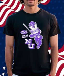 Northwestern Wildcats baseball hail to purple hail to white Shirt