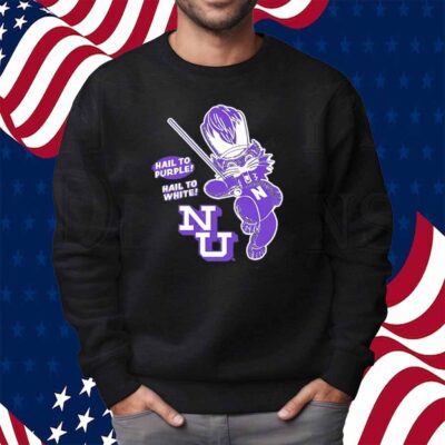Northwestern Wildcats baseball hail to purple hail to white Shirt