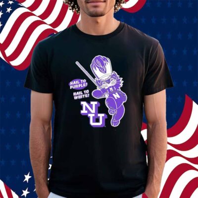 Northwestern Wildcats baseball hail to purple hail to white Shirt