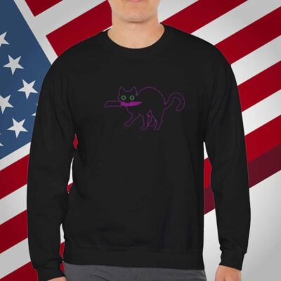 Oaf Nation Cat Black Veteran Owned And Operated T-Shirt