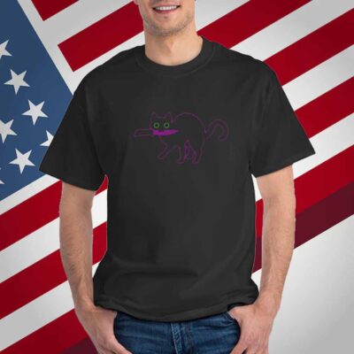 Oaf Nation Cat Black Veteran Owned And Operated T-Shirt