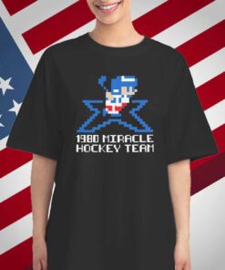 Official 8-Bit 1980 Miracle Hockey Team T-Shirt