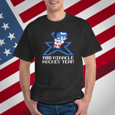 Official 8-Bit 1980 Miracle Hockey Team T-Shirt