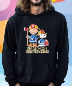 Peanuts firefighters Notre Dame Fighting Irish T-Shirt