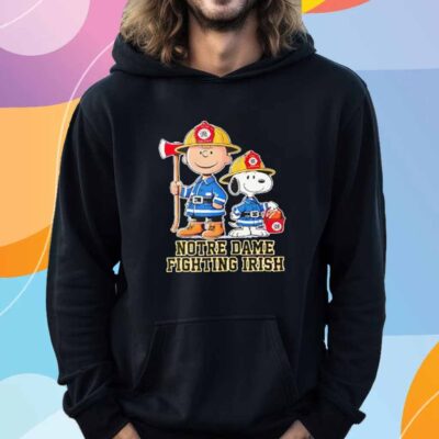Peanuts firefighters Notre Dame Fighting Irish T-Shirt