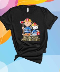 Peanuts firefighters Notre Dame Fighting Irish T-Shirt