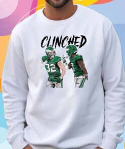 Philadelphia Eagles Clinched Reed Blankenship Ft CJ Gardner-Johnson T-Shirt