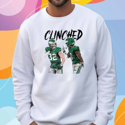 Philadelphia Eagles Clinched Reed Blankenship Ft CJ Gardner-Johnson T-Shirt