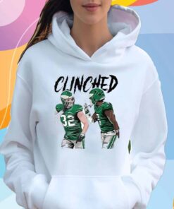 Philadelphia Eagles Clinched Reed Blankenship Ft CJ Gardner-Johnson T-Shirt