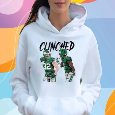 Philadelphia Eagles Clinched Reed Blankenship Ft CJ Gardner-Johnson T-Shirt