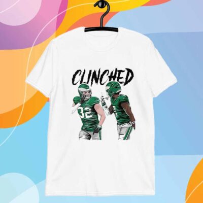 Philadelphia Eagles Clinched Reed Blankenship Ft CJ Gardner-Johnson T-Shirt