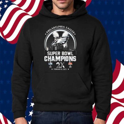 Philadelphia Eagles Super Bowl LIX Champions 2X Shirt
