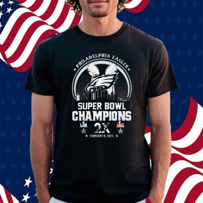 Philadelphia Eagles Super Bowl LIX Champions 2X Shirt