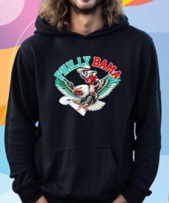 Philly Bama Alabama Crimson Tide riding Philadelphia Eagles mascot T-Shirt