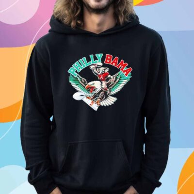 Philly Bama Alabama Crimson Tide riding Philadelphia Eagles mascot T-Shirt