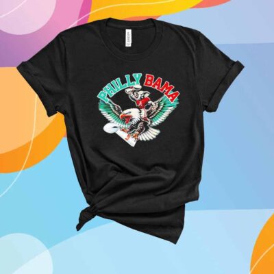 Philly Bama Alabama Crimson Tide riding Philadelphia Eagles mascot T-Shirt