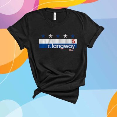 ROD LANGWAY NAME NUMBER STRIPE T-SHIRT