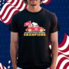 Snoopy And Woodstock Driving Car Kansas City Chiefs 2024 Nfc National Champions Shirt