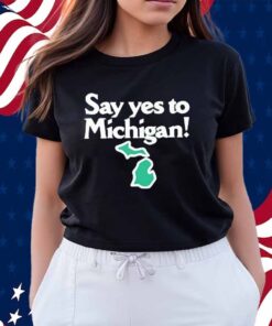 Sufjan Stevens Wearing Say Yes To Michigan Shirt
