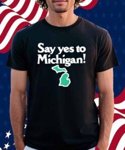 Sufjan Stevens Wearing Say Yes To Michigan Shirt