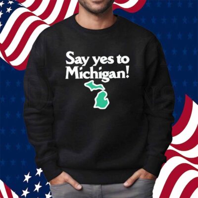 Sufjan Stevens Wearing Say Yes To Michigan Shirt