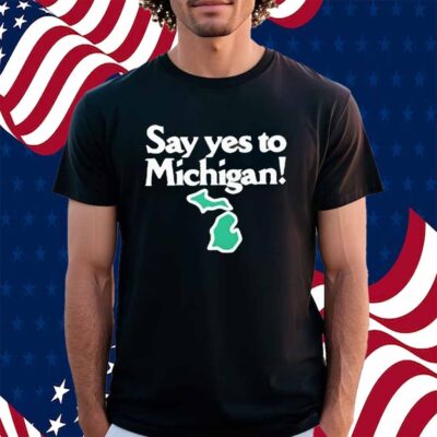 Sufjan Stevens Wearing Say Yes To Michigan Shirt