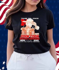 Thank You Coach John Cook Nebraska Cornhuskers 2000 2025 thank you for the memories signature Shirt