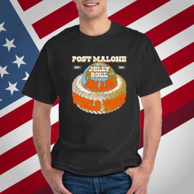 The Big Ass World Tour 2025 Post Malone with Jelly Roll the Big Ass World Tour T-Shirt