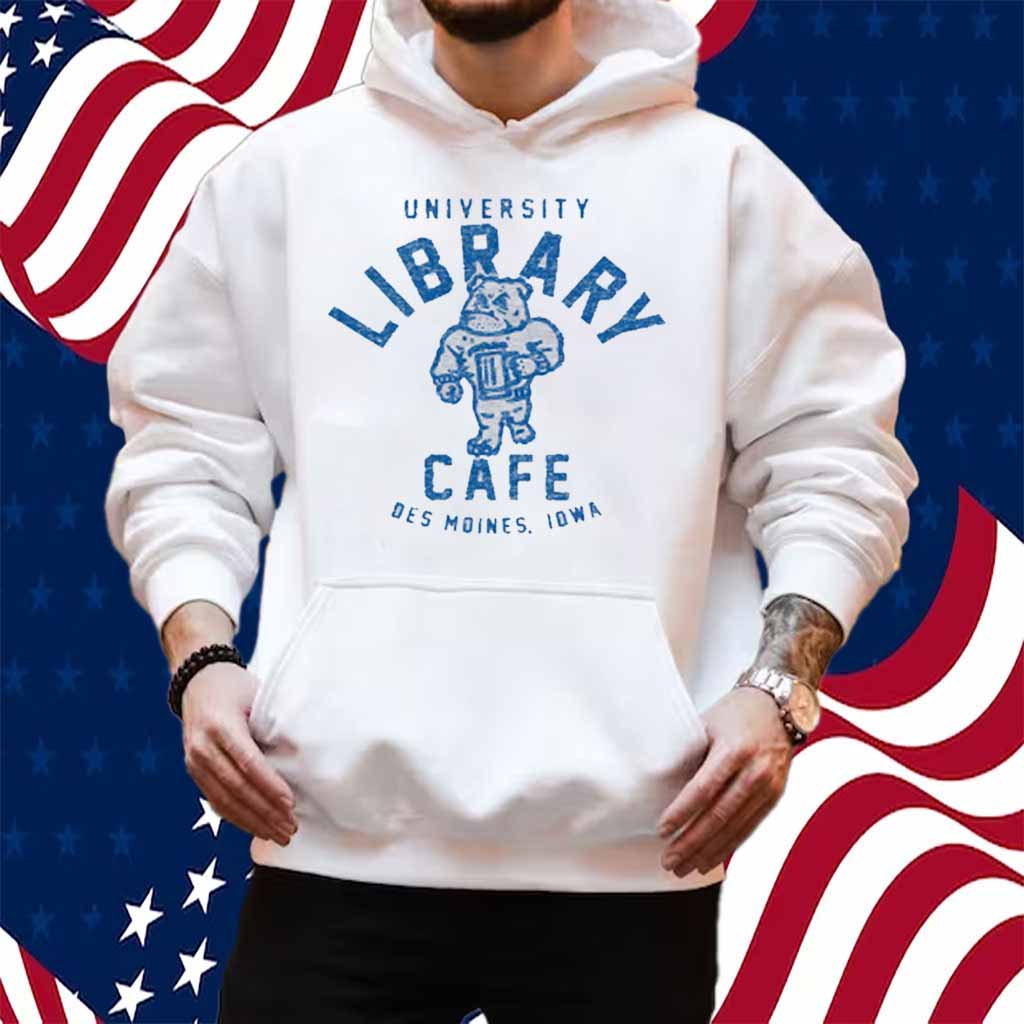 UNIVERSITY LIBRARY CAFE BULLDOG SHIRT