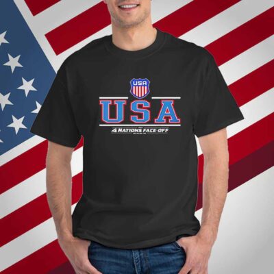 USA 4 Nations Face Off 2025 T-Shirt