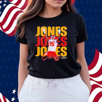 Vintage Chris Jones 95 Kansas City Chiefs Football Players Shirt