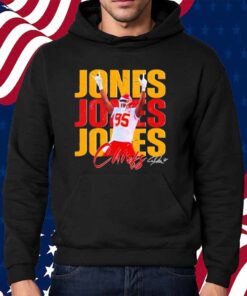 Vintage Chris Jones 95 Kansas City Chiefs Football Players Shirt