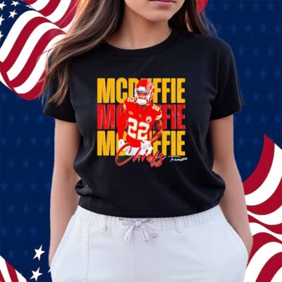 Vintage Trent Mcduffie 22 Kansas City Chiefs Football Players Shirt