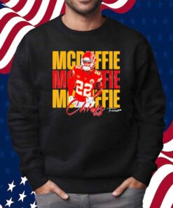 Vintage Trent Mcduffie 22 Kansas City Chiefs Football Players Shirt