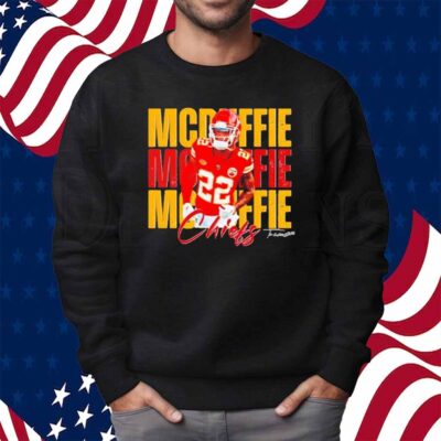 Vintage Trent Mcduffie 22 Kansas City Chiefs Football Players Shirt