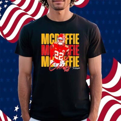 Vintage Trent Mcduffie 22 Kansas City Chiefs Football Players Shirt