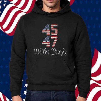Vintage Trump 45-47 US Flag We The People Trump President Shirt