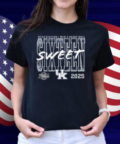 Kentucky Wildcats 2025 Ncaa Men’s Basketball Tournament March Madness Sweet 16 T-shirt