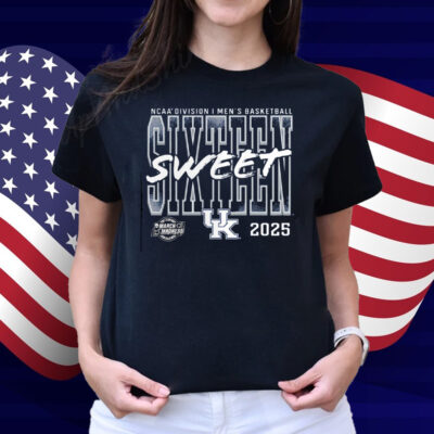 Kentucky Wildcats 2025 Ncaa Men’s Basketball Tournament March Madness Sweet 16 T-shirt