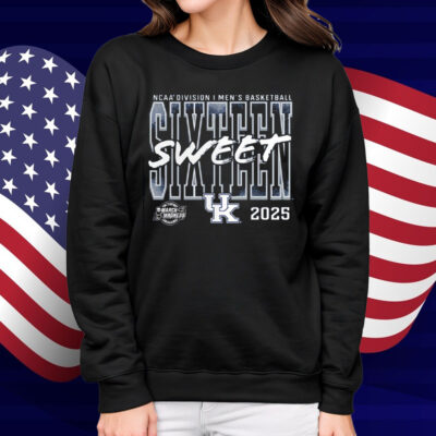 Kentucky Wildcats 2025 Ncaa Men’s Basketball Tournament March Madness Sweet 16 T-shirt