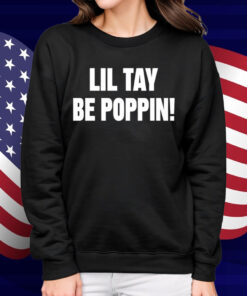 Lil Tay Wearing Lil Tay Be Poppin Shirt