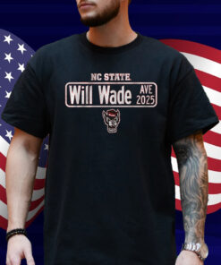 NC State Will Wade Avenue Street Sign Shirt