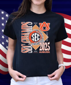 Official Auburn Tigers Men’s Basketball 2024-25 SEC Champs Conference Champions Shirt