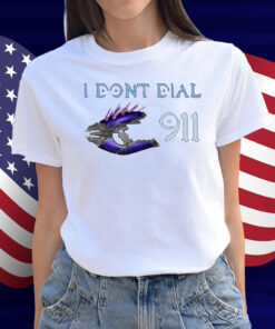 Old School Hats Halo Needler I Don't Dial 911 Shirt
