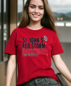 St John's Basketball Text Logo Overlay Shirt