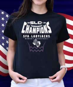 Stephen F Austin Ladyjacks 2025 Southland Women’s Basketball Conference Tournament Champions T-shirt