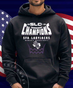 Stephen F Austin Ladyjacks 2025 Southland Women’s Basketball Conference Tournament Champions T-shirt