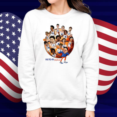 The Boys Wearing Gatorsmbk Florida Basketball Caricature Shirt